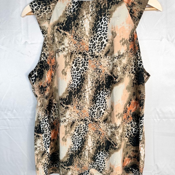 Pink Collection Sleeveless Tunic Animal Print Mixture Size Large - Picture 3 of 8